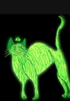 Зелёная кошка