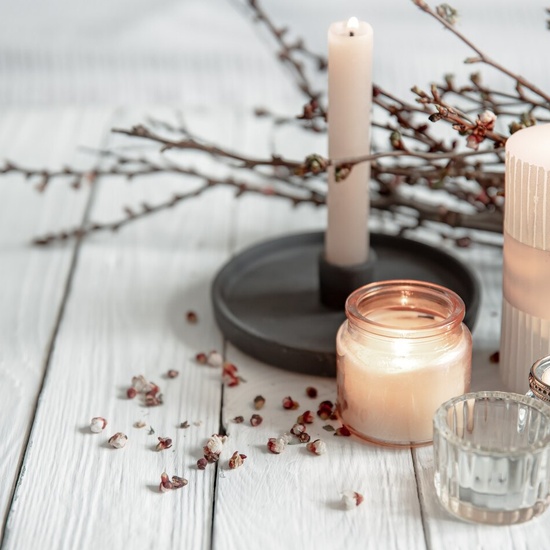 Творческий мастер-класс по изготовлению подставки из гипса и ароматической свечи