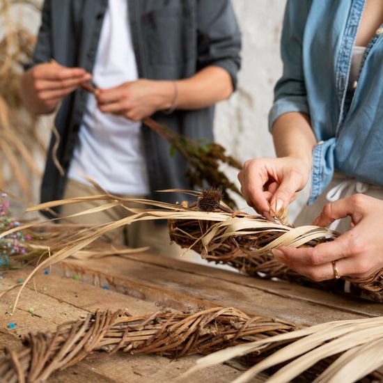 Ремесленный урок по плетению из рогоза